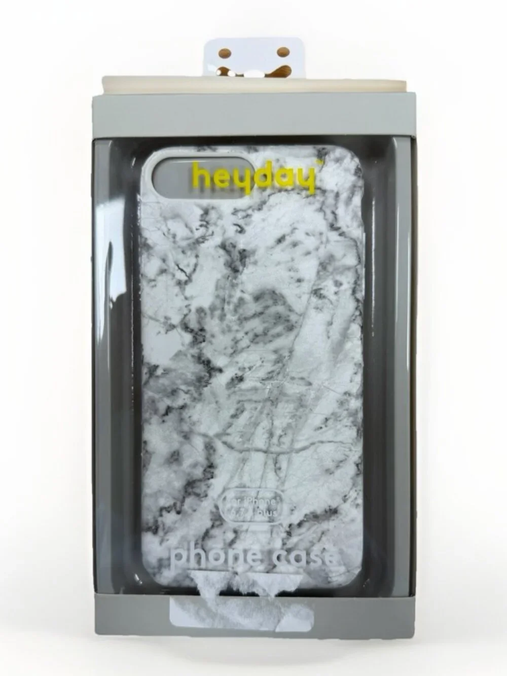 heyday Phone Case for Apple iPhone 6, 7, 8 Plus White Marble Silicone